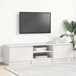 Berkfield Home TV Cabinet White 140x40x35.5 cm Engineered Wood - thumbnail 2