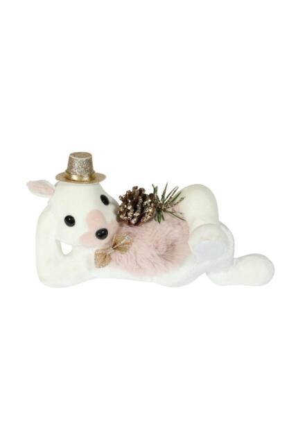 KDMD White Pink Velvet Fur Squirrel - image 1