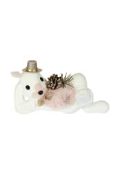 KDMD White Pink Velvet Fur Squirrel - thumbnail 1