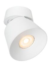 Lucide 'TRIGONO' Dimmable Stylish Tiltable Indoor Ceiling Spotlight 1xGU10 in White - thumbnail 1