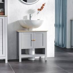 Wyld Haus Rola Grey Under Sink Vanity Cabinet with Adjustable Internal Shelf - thumbnail 3