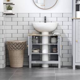 Wyld Haus Rola Grey Under Sink Vanity Cabinet with Adjustable Internal Shelf - thumbnail 7