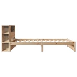 Berkfield Home Bookcase Bed without Mattress 75x190cm Small Single Solid Wood Pine in Brown - thumbnail 5