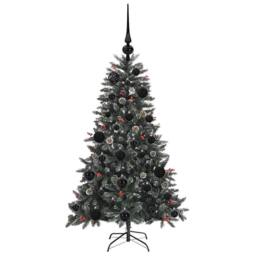 Berkfield Home Artificial Christmas Tree with 150 LEDs Green 68 x 68 x 120 cm - thumbnail 4
