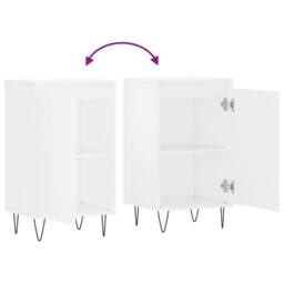 Berkfield Home Sideboard White 40x35x70 cm Engineered Wood - Size: 40 x 35 x 70 cm - thumbnail 9