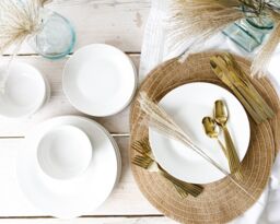 Mikasa 12 Piece Porcelain 'Alexis' Dinner Set, White, Gift Boxed in White - thumbnail 3