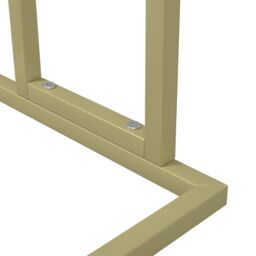 Berkfield Home Freestanding Towel Rack Gold 48x24x78.5 cm Iron - thumbnail 6