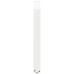 Berkfield Home Coffee Table Legs U-Shaped 3 pcs White 80x(72-73) cm Steel - thumbnail 6