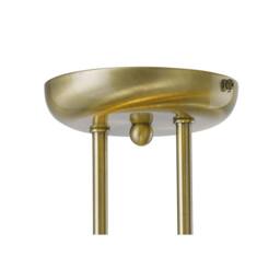 Netlighting Ashton Semi Flush Ceiling 4 Light Antique Brass Crystal in Bronze - thumbnail 4