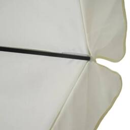 Berkfield Home Aluminium Umbrella with Portable Base White - thumbnail 3