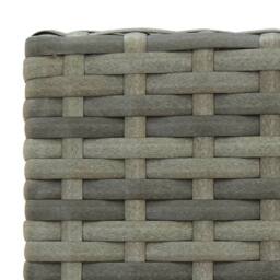 Berkfield Home Decorative 5 Piece Outdoor Bar Set with Armrest Poly Rattan Grey - thumbnail 8