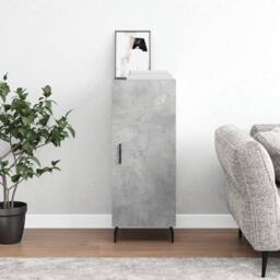 Berkfield Home Sideboard Concrete Grey 34.5x34x90 cm Engineered Wood - thumbnail 2