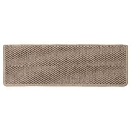 Berkfield Home Stair Mats Self-adhesive Sisal-Look 15 pcs 65x21x4 cm Sand in Beige - Size: Medium - thumbnail 6
