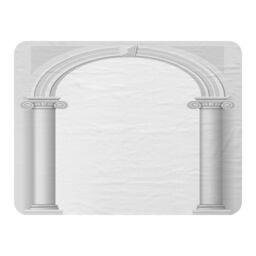 Benjamin Tate Design Colums Blanket in Natural - Size: 120 cm x 150 cm - thumbnail 1