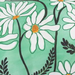 Wylder Daisy Fields Printed Outdoor Cushion in Mint - Size: 30 cm x 50 cm - thumbnail 6
