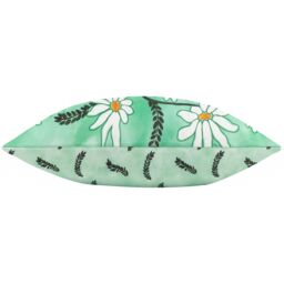 Wylder Daisy Fields Printed Outdoor Cushion in Mint - Size: 30 cm x 50 cm - thumbnail 4