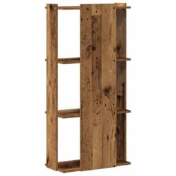 Berkfield Home Beautiful Bookcase 3-Tier Old Wood 60x30x120 cm Engineered Wood in Brown - Size: 60 x 30 x 120 cm - thumbnail 6