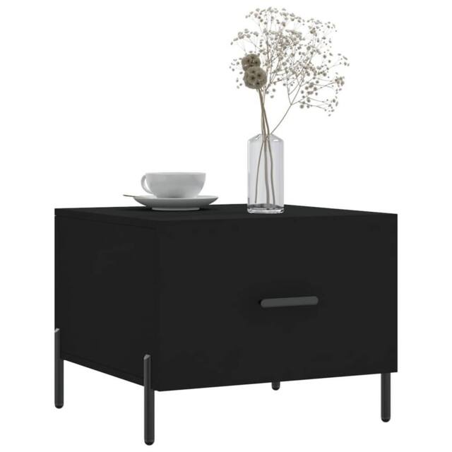 Berkfield Home Decorative Coffee Table Black 50x50x40 cm Engineered Wood - Size: 50 x 50 x 40 cm - image 1