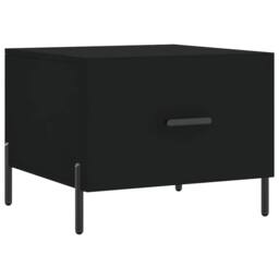 Berkfield Home Decorative Coffee Table Black 50x50x40 cm Engineered Wood - Size: 50 x 50 x 40 cm - thumbnail 3