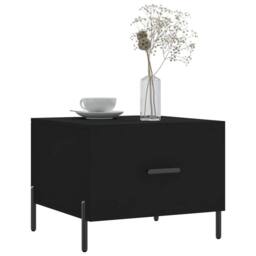 Berkfield Home Decorative Coffee Table Black 50x50x40 cm Engineered Wood - Size: 50 x 50 x 40 cm