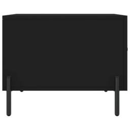 Berkfield Home Decorative Coffee Table Black 50x50x40 cm Engineered Wood - Size: 50 x 50 x 40 cm - thumbnail 7