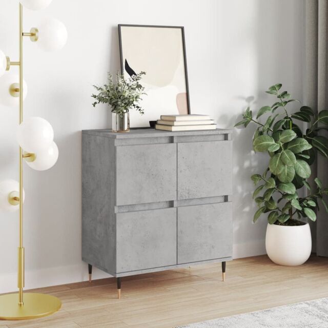 Berkfield Home Sideboard Concrete Grey 60x35x70 cm Engineered Wood - Size: 60 x 35 x 70 cm - image 1