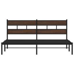 Berkfield Home Bed Frame without Mattress with Headboard Brown Oak 190x200 cm - thumbnail 4