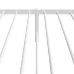 Berkfield Home Metal Bed Frame with Headboard White 100x200 cm - thumbnail 9