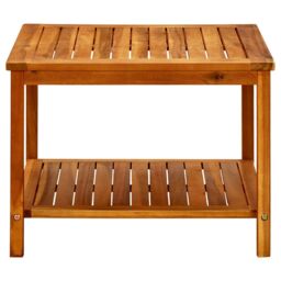 Berkfield Home Coffee Table 60x60x45 cm Solid Acacia Wood in Brown - Size: 60 x 60 x 45 cm - thumbnail 3