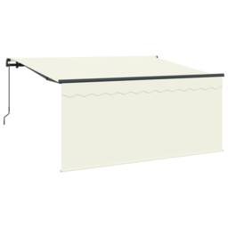 Berkfield Home Retractable Awning Cream 300 x 200 cm Aluminium, Polyester - thumbnail 2