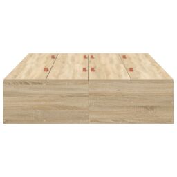 Berkfield Home Storage Bed Frame Sonoma Oak 120x190 cm in Beige - thumbnail 6