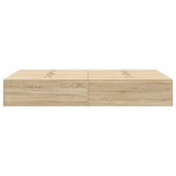Berkfield Home Storage Bed Frame Sonoma Oak 120x190 cm in Beige - thumbnail 7