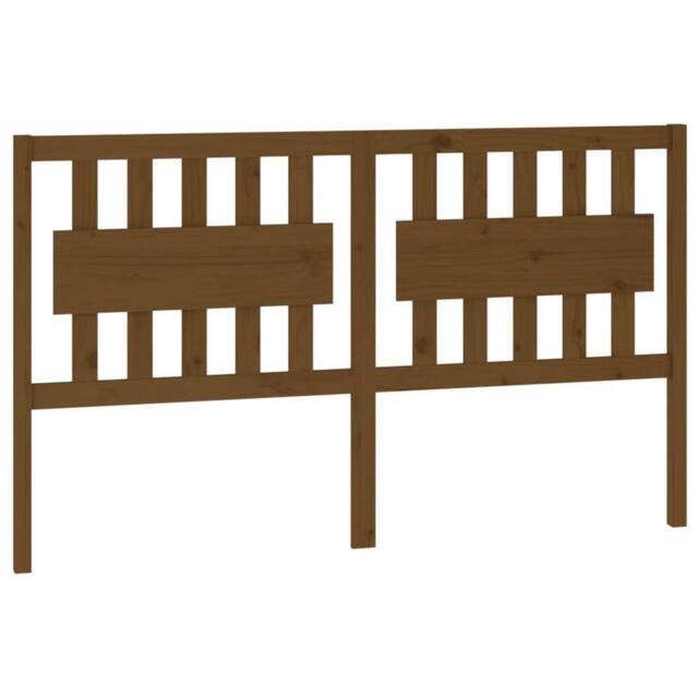 Berkfield Home Bed Headboard Honey Brown 155.5x4x100 cm Solid Wood Pine - image 1