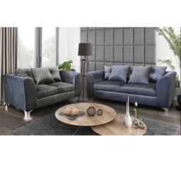 Snugg Furniture UK Limited (3 Seater) Stork Plush Velvet Sofa in Grey - thumbnail 2