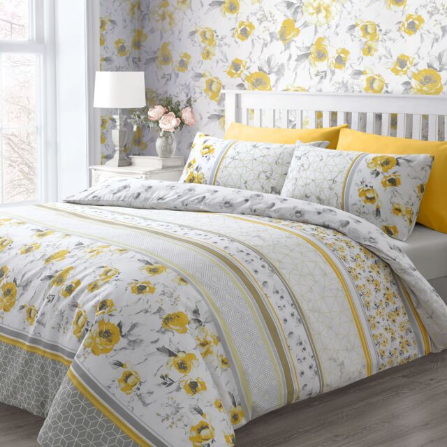 Velosso Memphis Cotton Rich Printed Duvet Cover & Pillowcase Set - Size: Double - image 1