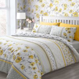 Velosso Memphis Cotton Rich Printed Duvet Cover & Pillowcase Set - Size: Double - thumbnail 1