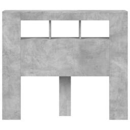 Berkfield Home LED Headboard Concrete Grey 120x18.5x103.5 cm Engineered Wood - thumbnail 6