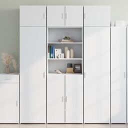 Berkfield Home Storage Cabinet White 70x42.5x225 cm Engineered Wood - thumbnail 1