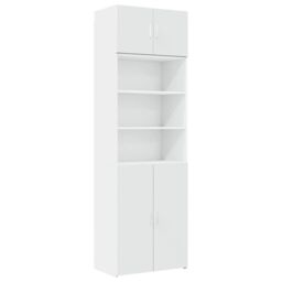 Berkfield Home Storage Cabinet White 70x42.5x225 cm Engineered Wood - thumbnail 2