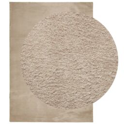 Berkfield Home Rug HUARTE Short Pile Soft & Washable Sand 160x230 cm in Brown - Size: Medium - thumbnail 3