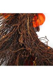H&O Direct 60cm Autumn Wreath with Maple Leaves, Pumpkins, Berries & 2m LED Lights - thumbnail 7