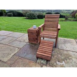 Churnet Valley Garden Furniture Ltd Valley Chair - Timber - Min. Assembly Required - Set of Cushions Inc in Brown - thumbnail 4