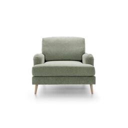 Abakus Direct Harper Armchair - Durable & Easy Clean Upholstery in Green - thumbnail 2