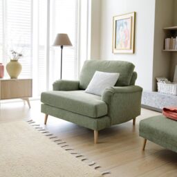 Abakus Direct Harper Armchair - Durable & Easy Clean Upholstery in Green