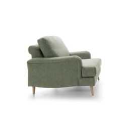 Abakus Direct Harper Armchair - Durable & Easy Clean Upholstery in Green - thumbnail 5