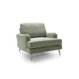 Abakus Direct Harper Armchair - Durable & Easy Clean Upholstery in Green - thumbnail 3