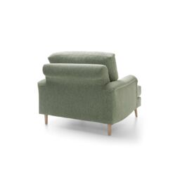 Abakus Direct Harper Armchair - Durable & Easy Clean Upholstery in Green - thumbnail 7