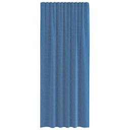 Berkfield Home Voile Curtains with Rod Pockets 2 pcs Royal Blue - thumbnail 4