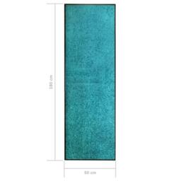 Berkfield Home Doormat Washable Cyan 60x180 cm in Turquoise - thumbnail 6