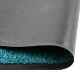 Berkfield Home Doormat Washable Cyan 60x180 cm in Turquoise